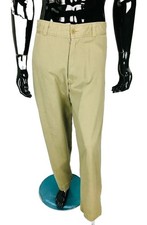 Vintage 90s Ralph Lauren Polo Sportsman Flat Front Cotton Khaki Pants Size 36X32