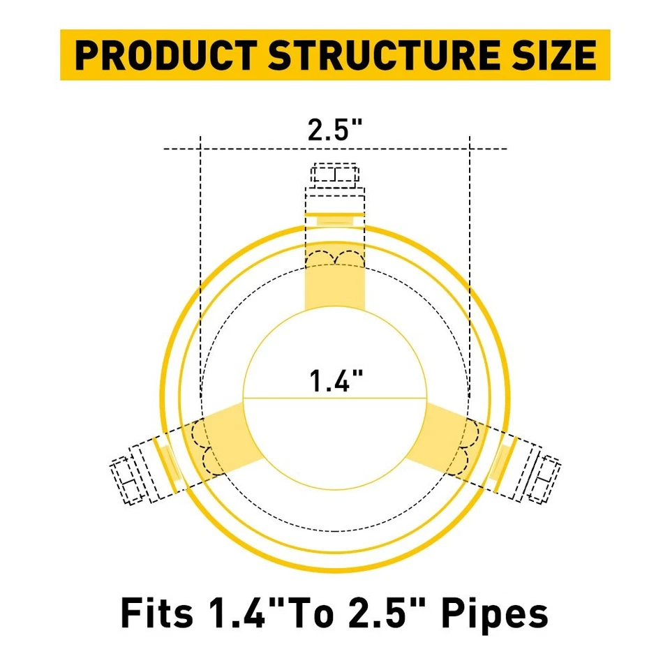 Silenciador de punta de acero inoxidable cola tubo de escape trasero coche reemplazo accesorios 1/2X Foto 3 de 4