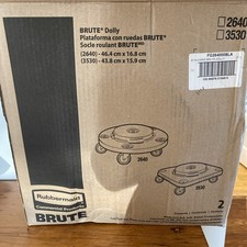Rubbermaid Round Brute Dolly (2640) Etui o pojemności 2 - 250 funtów Okrągłe koła