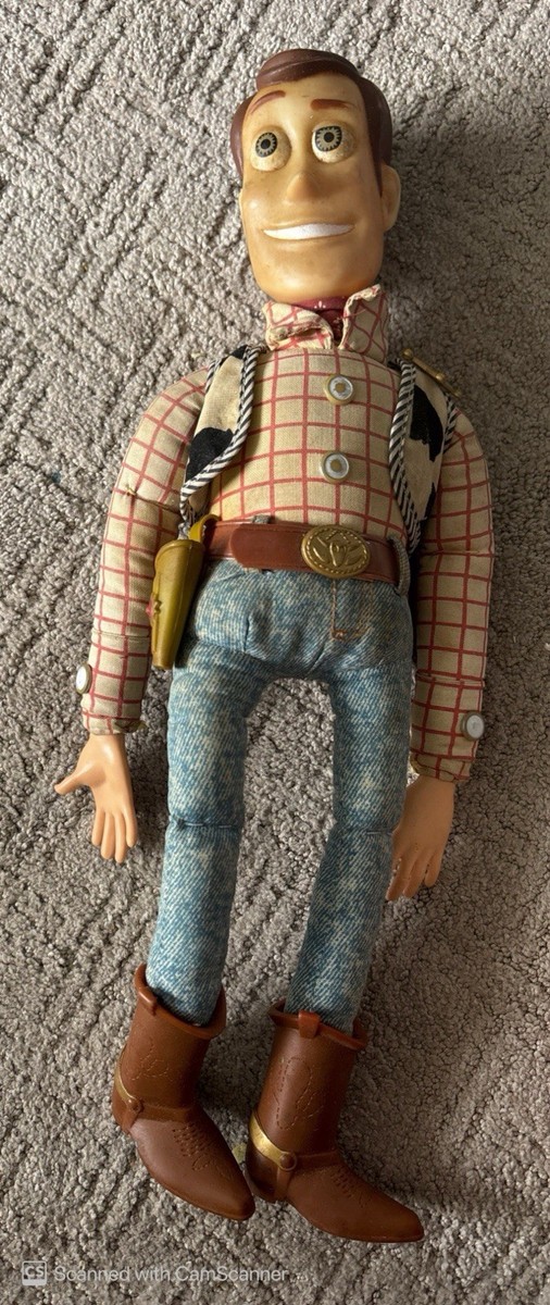 Vintage Disney Pixar Thinkway Toy Story Woody Pull String Doll 15