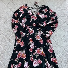 Forever 21 Floral Midi Dress Preppy Minimalist Cottage Summer Beach Size 1X