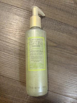 Mary Kay Satin Hands Shea Butter Exfoliating Hand Scrub White Tea Citrus 7.75 oz