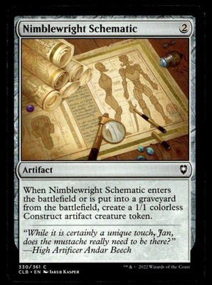 2022 Commander Legends: Battle for Baldur's Gate Nimblewright Schematic