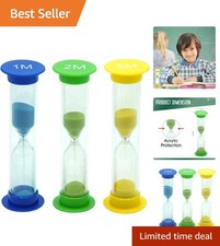 Compact and Sturdy Sand Timer Set for Kids - Perfect for Home  Classroom