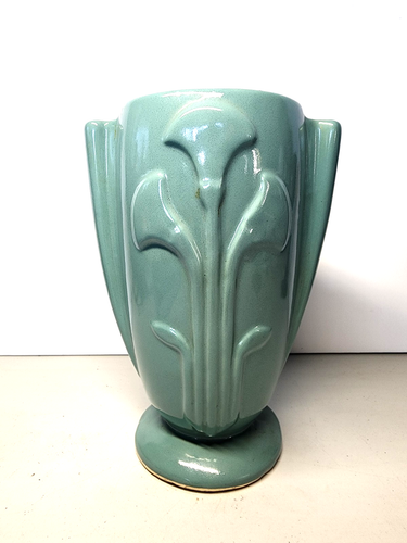 Vintage Nelson McCoy Art Deco Keramik Vase 8" - Bild 4 von 6