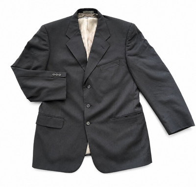 Givenchy Monsieur Sport Coat Men 44R Brown Pinstripe Super 100s Wool Blazer USA
