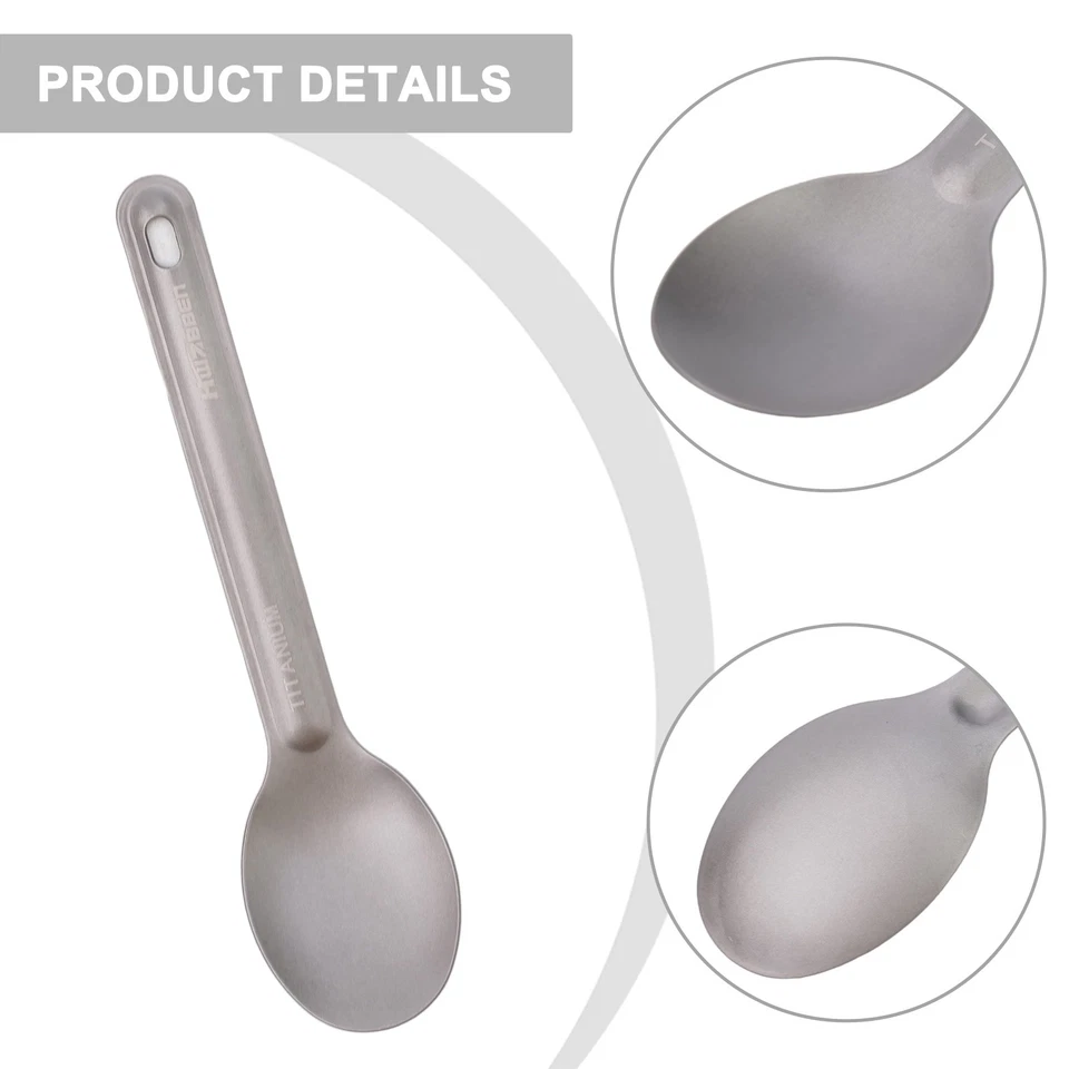 Camping Spoon Outdoor Spoon Etc. Hiking Outdoor Camping 12g 16x4cm Fork - Image 3 of 4