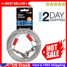 Dog Tie Out Cable 1700 Lbs Break Strength 30Ft Cable.  NEW  Free Shipping  