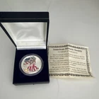 1999 Painted Walking Liberty American Eagle One Dollar Coin 1 oz Silver Bullion