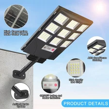 Street Light Outdoor Solar Street Lights Sensor Lights Commercial Dusk to Dawn