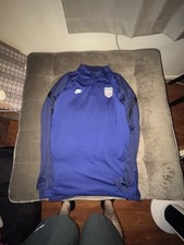 Nike USMNT USA Soccer Strike Drill Top Blue CD2198-455 Mens Large