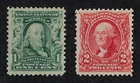 CKStamps: US Stamps Collection Scott#300 301 1c 2c Mint H OG