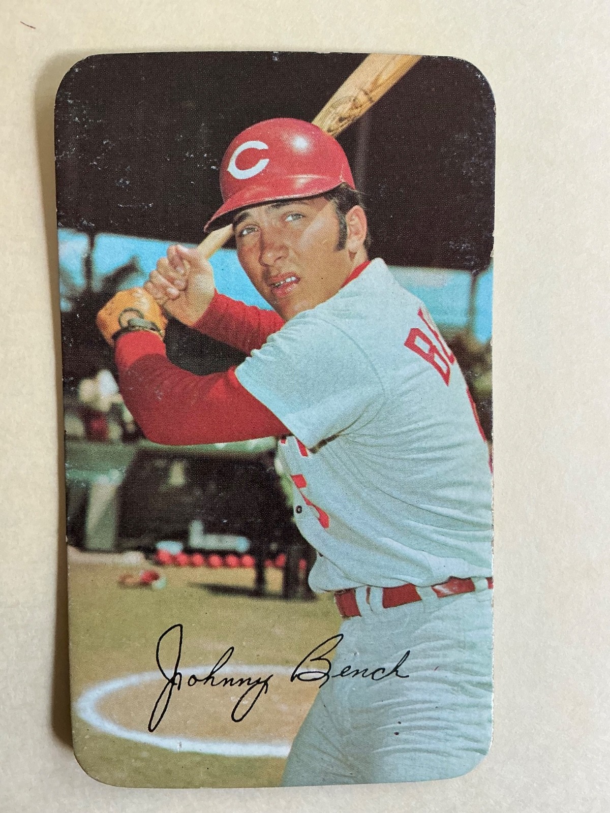 1971 Topps Super Baseball Card #32 JOHNNY BENCH 