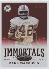 2014 Certified Hot Box Red Camo /149 Paul Warfield #196 HOF 07qw