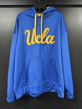 UCLA Bruins NCAA Knights Apparel Blue Stitched Gold Hoodie Size 2XL XXL Vibrant