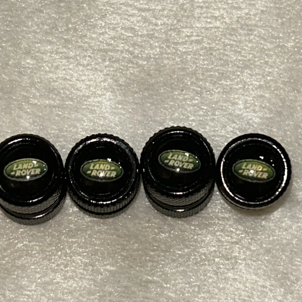 4 tapas de vástago de válvula negras Land Rover Range Rover Sport Discovery 3/4/5 Discovery Foto 3 de 4