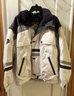 Descente Men's White and Gray Ski Jacket size Large Excellent