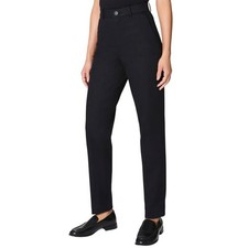 Spanx Black Stretch Belt Loops Twill Slim Straight Pants size XS Petite NEW Tags