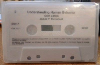 VINTAGE audio cassette for the ''Sixth Edition'' of the book Understanding Human