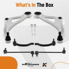 Front Lower Control Arms + Outer Tie Rods + Sway Bars for Nissan Altima Maxima