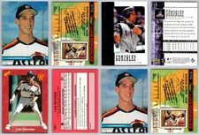 Luis Gonzalez 4 Card Lot - Rookie Arizona Diamondbacks Hall of Fame Astros RC