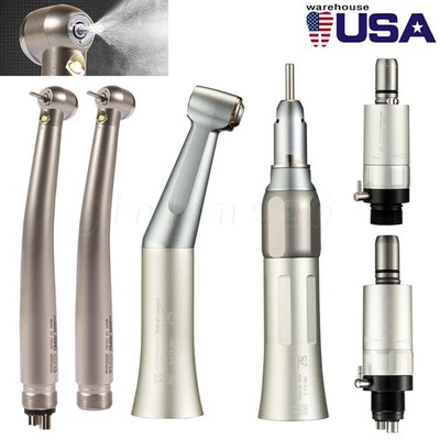 SADENT Dental Slow Speed /E-generator LED High Speed Handpiece Kit 4Hole / 2Hole
