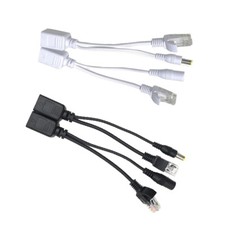 1/2/5Pair IP Camera Power Over Ethernet Passive PoE Injector Splitter Cable RJ45