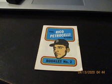 rico petrocelli 1970 topps booklet nice shape