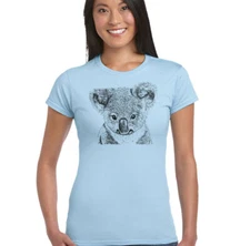 Koala Bear Womens Fashion T-Shirt Australia Wild Animal Australian Top
