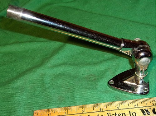 Vintage Atlas Sound Microphone Swiveling Stand Surface Flange Mtg. (1950's) - Picture 9 of 13