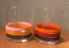 2 vintage Pierre Cardin glasses Japan exclusive Rare! / Alexander girard Panton