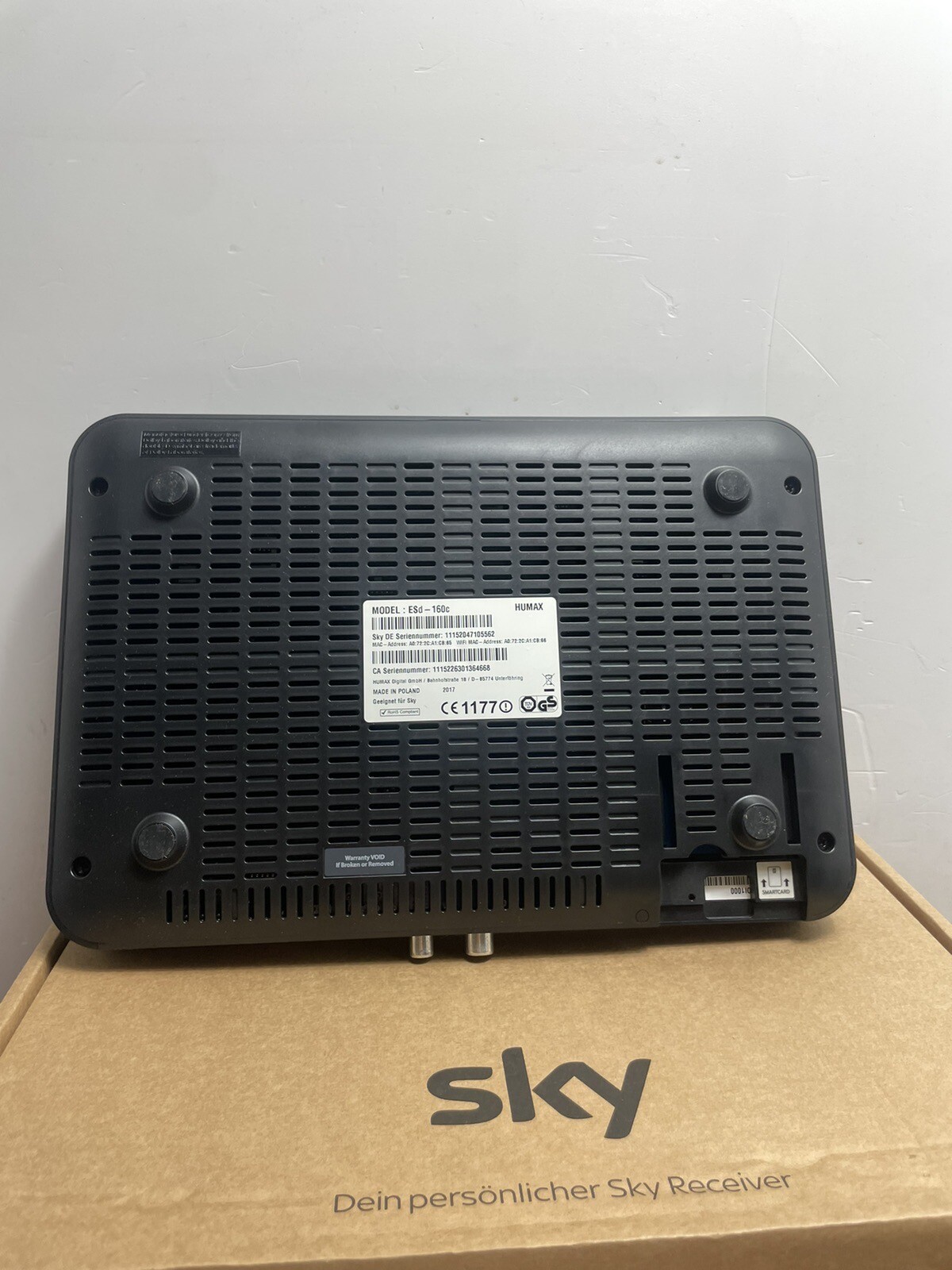 Humax Sky ESd160c Receiver Kabel 1TB Festplatte eBay