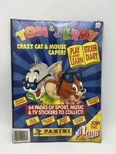 Tom and Jerry Crazy Cat and Mouse Capers Diary Album Sticker + Complete Set Seal...