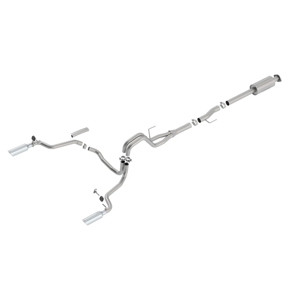 Escape trasero de acero inoxidable Borla 140616 ATAK para Ford F-150 V6 2015-2020 5,0 L V8 Foto 3 de 4