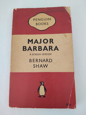 Major Barbara a Screen Version by Bernard Shaw Vintage 1951 Penguin Books 