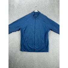 Duluth Trading Co. Sweater Adult Large Blue Full Zip Nylon Blend Sweatshirt Mens