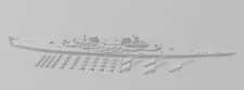 H-45 - What-If - German Navy - Rotating Turret - Wargaming - Naval Miniature