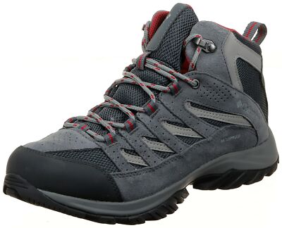 Columbia Womens Crestwood Mid WP Boot Hiking Graphite/Daredevil BK5371-056