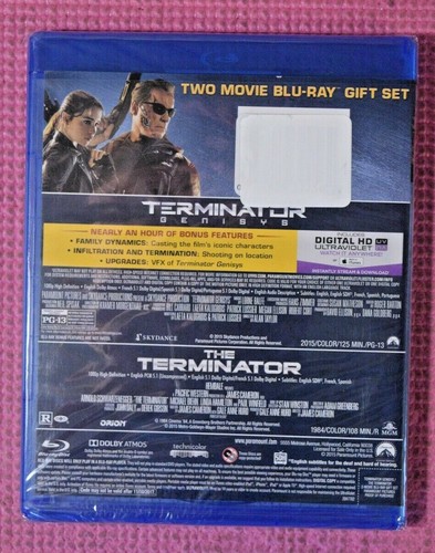 Terminator Blu Ray / Terminator Genisys Blu Ray + Digital Set Brand New - Sealed - Picture 2 of 2