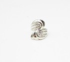 925 Sterling Silver  Vintage Art Deco Bypass Band Ring Sz 7  RG3339 — photo 2