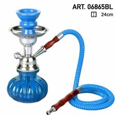 NARGHILE' HOOKAH h 24cm  CON 10 CARBONCINI IN OMAGGIO