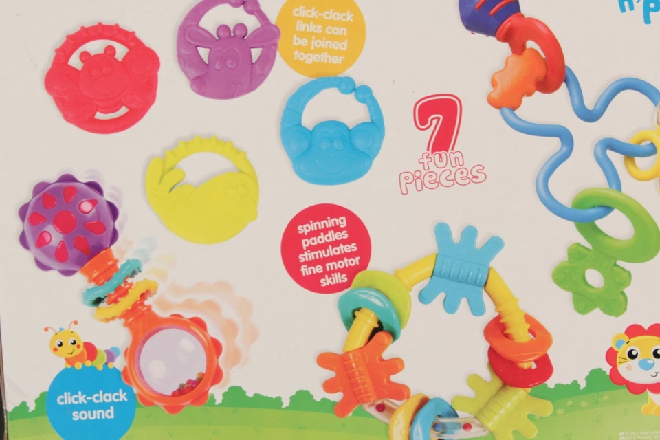 Playgro Teething Time Paquete de Regalo 7 Piezas para Bebé NUEVO Foto 3 de 4