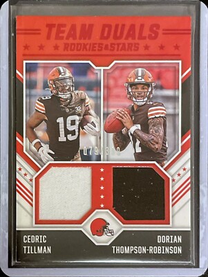 Cedric Tillman / Dorian Thompson-Robinson - Jersey Patch - 2023 Rookies & Stars 