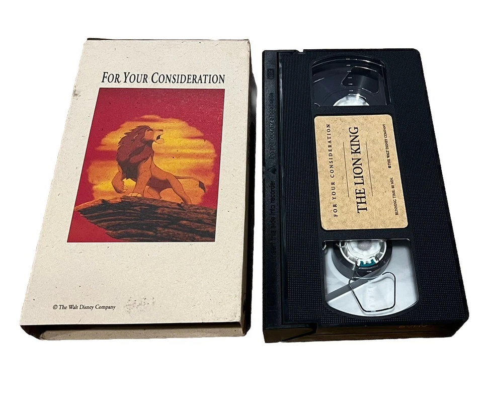 Disney Lion King VHS Tape FYC 1995 Screener Awards Animation RARE  - Image 4 of 4