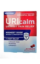 2pack Uricalm Max Strength Relief Urinary Pain & Burning 24ct  NEW LOOK! Ex:6/25