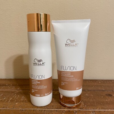 Wella Fusion Intense Repair Shampoo 8.4 oz & Conditioner 6.7 oz Duo