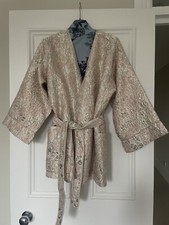 Sister Jane Oversized Blazer Jacket With Pearl And Gold Buttons Size M