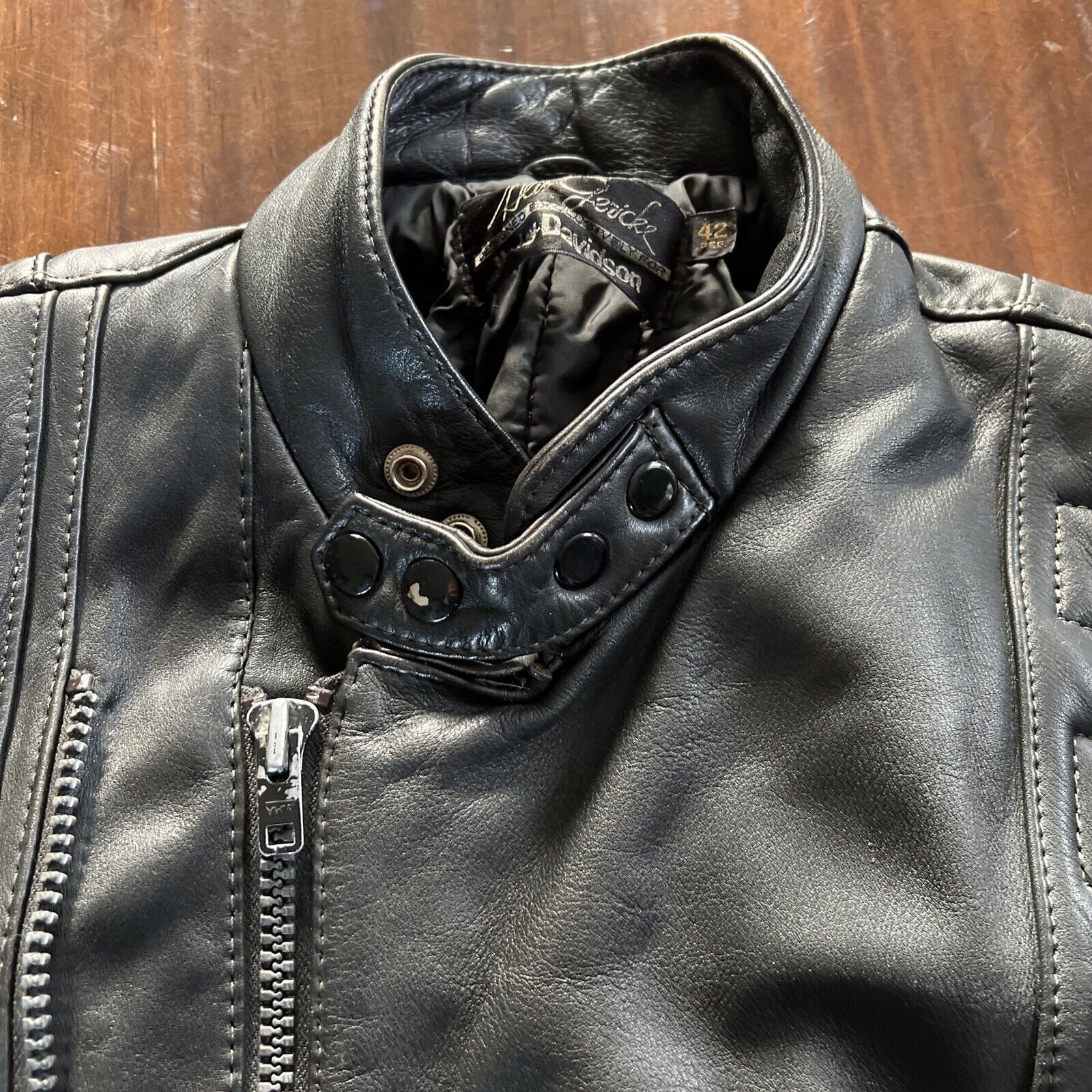 Vintage Hein Gericke Leather Motorcycle Jacket Ha… - image 15