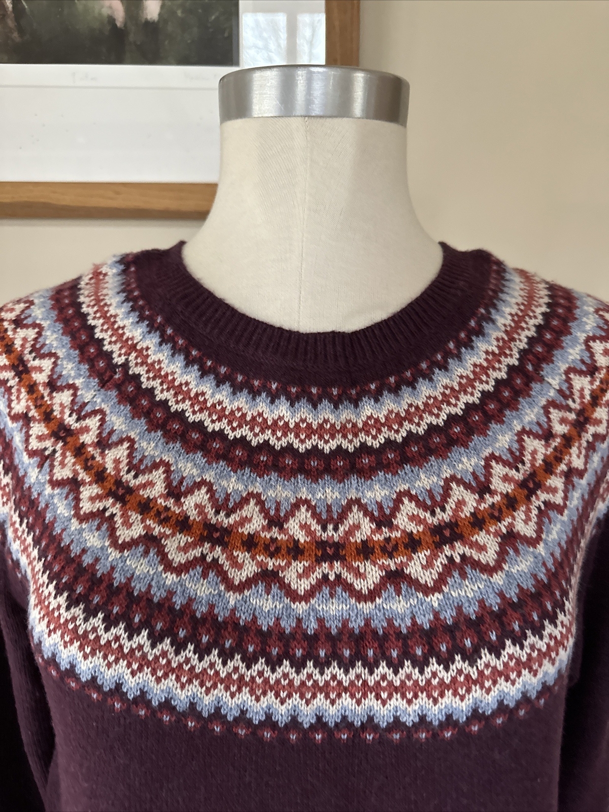 STUNNING SEASALT CORNWALL CENTERPIECE FAIRISLE CHRISTMAS WINTER JUMPER