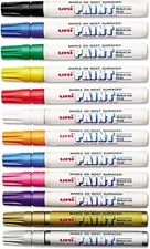 Uni-Paint 63631 PX-20 Oil-Based Permanent Marker, Med Bullet Tip, 12 Color Set